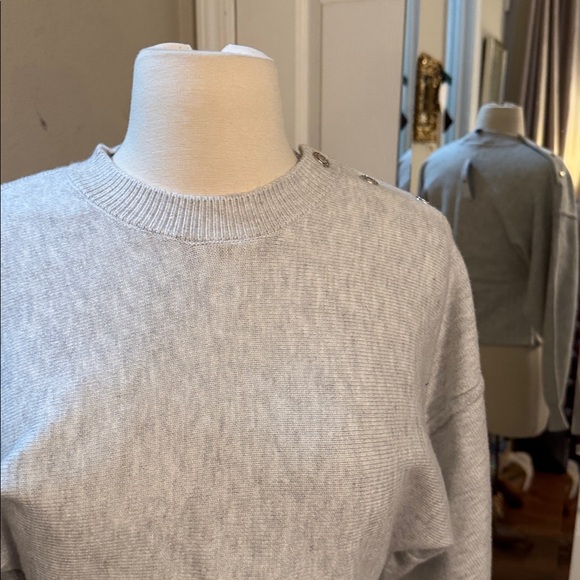 WHBM Elegant Light Heather Gray Pullover Sweater - Picture 9 of 12